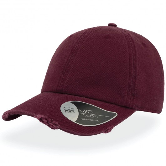 Dad Hat Destroyed burgundy